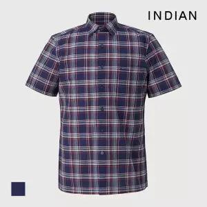 [인디안] [INDIAN] 린넨블랜드 체크셔츠_MITNS3M3221