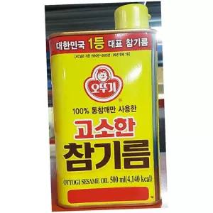 오뚜기 고소한참기름 500g 들기름 식용유 참깨기름