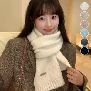목도리 혼방 방한 머플러 커플 겨울 스카프 남녀목도리 가을스카프 털목도리 여성목도리