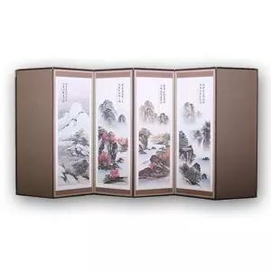 옥비단 미니 옥추사 산수화 6폭 병풍 커버 포함 제기 제수용품 차례상 추석 설