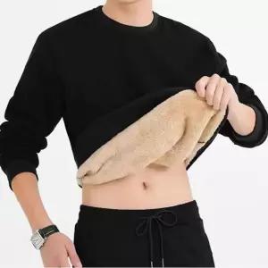 남성 겨울 털안감 베이직 무지 아이템 라운드 티셔츠슬림핏 후드 맨투맨 기모 빅사이즈 스트릿긴팔 오버 남
