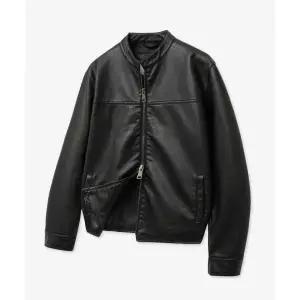 VTWO 8251 워시드 레더 바이커 자켓 (BLACK) 132775