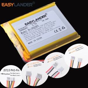 실리콘 와이어 3라인 955565 3.7V 5000mAh 충전식 리튬 이온 폴리머 배터리