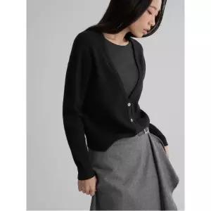 레이어드 카디건 블랙 35615ASMG51375080