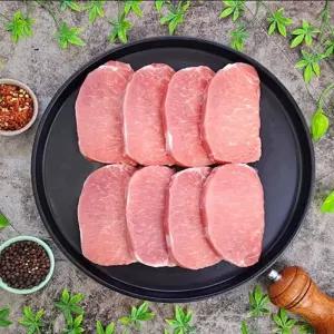 VGD 국내산 냉동 등심 돈가스용 1cm절단 1kg