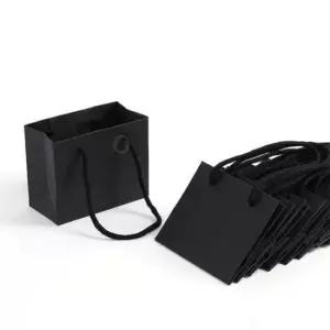 선물용종이봉투 고급종이가방 10p 12x10cm 블랙