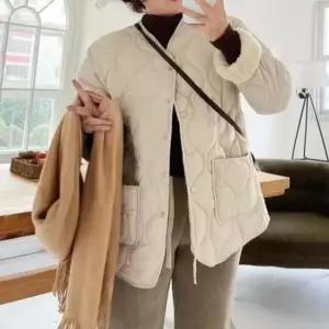 [의류] 양털 누빔 퀼팅 점퍼