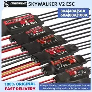 Hobbywing Skywalker 30A 40A 50A 60A 80A 100A 120A V2 RC FPV 쿼드콥터 비행기 헬리콥터용 UBEC가 포함된