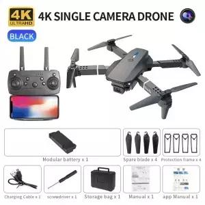 2025 E88 프로 와이파이 FPV 드론 싱글/듀얼 4K/1080P 카메라 광각 HD 고도 유지 접이식 RC 쿼드콥터
