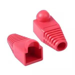 RJ 45 통부트 6파이 레드 100개 보호캡