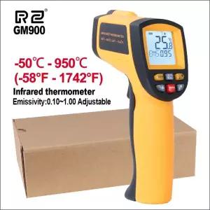 RZ 적외선 온도계 비접촉 디지털 LCD 레이저 고온계 산업용 휴대용