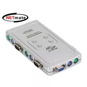 4대1 KVM 스위치 PS2 타입 PC 공유기 모니터 키보드 마우스 분배기