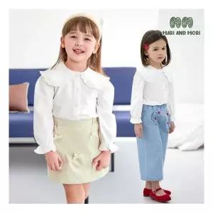 [마리앤모리] 레이스카라블라우스티셔츠 _S