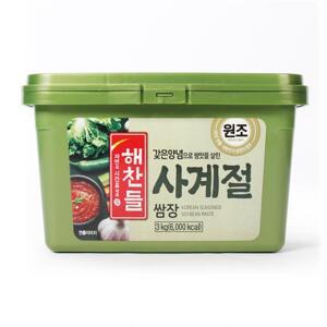 사계절쌈장(3kg)/해찬들-양념장 만능  주물럭 음식점 가정용 고깃집 대용량 업소용 식