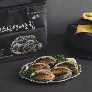 [물맛남][바로배송][부직포포장]완도 명품 활전복 왕특대 선물세트 5-7미 1kg