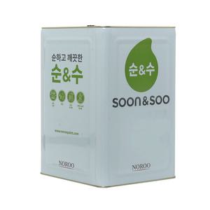 친환경페인트 향균 노루페인트 순앤수 수성 내부용 KS M 6010 2종 1급 18L 백색