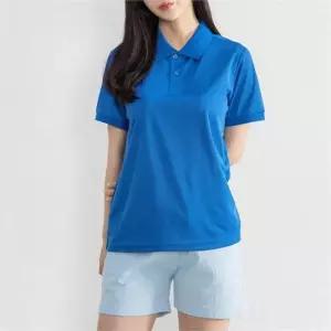 ONM 데일리 여성 데이트 패션 쿨론 반팔 카라 셔츠 코발트
