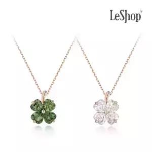 [르샵주얼리] 14K 하트 클로버 목걸이(GoldPlated)_LJ5066BRN