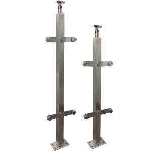 AN-3838(SUS코팅) 880 외날 강화유리난간대 스텐난간