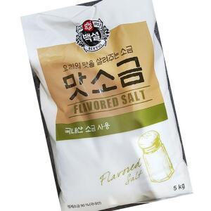 백설 맛소금 5K 식자재 급식 소금 조미료