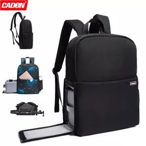 디지털가전 카메라 CADeN DSLR 배낭 Canon Nikon Sony 용 전문 내마모성 대형 가방 렌즈 노트북 야외 여행