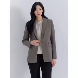[하프클럽/]Z-셀렉션 피어로즈 원버튼 테일러드 자켓 LFFJO991_GR