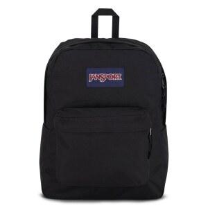 JanSport 슈퍼브레이크 원 1개, 백팩 유틸리티 뛰어나고 프론트 백팩, 메인 수납공간 가벼운 프리미엄 책가방, 내장된 정리함이 블랙 포켓 - 내구성이