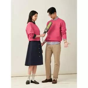 [빈폴][Essential] 남녀공용 스웨트 셔츠 - 핑크 (BC5141E03X)