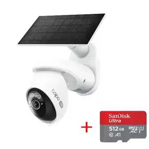 티피링크 Tapo C660 KIT 800만화소 태양광충전 무선 배터리 실외용 카메라 CCTV + micro SD 카드 512GB