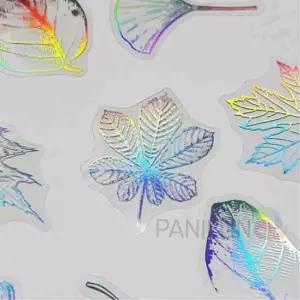 반투명스티커 나뭇잎 캐리어꾸미기홀로그램장식 데코 다이어리 맥북 배달통 여행 박스 짝이 이쁜 편지 인테
