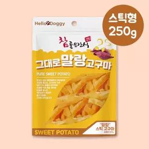 헬로도기 참좋은 간식 그대로 말랑고구마 스틱 250g