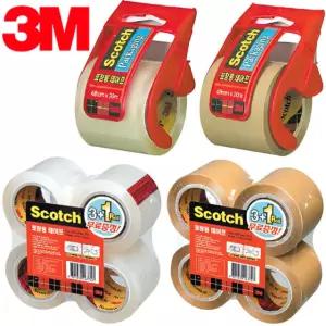 3M 스카치 미니 포장용 테이프 132D 132R 박스테이프 OPP 투명 갈색