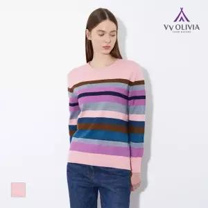 [올리비아로렌]멀티 스트라이프 풀오버_VVCBL4S1371