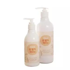 에코스킨 천연 수제 참 쌀겨 때비누 250ml 500ml
