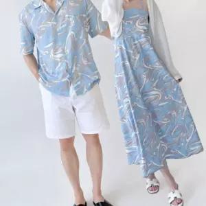 커플비치웨어 SH221-DR221 원피스 롱비치 남여 GSS 5WF69E607 그레이블루