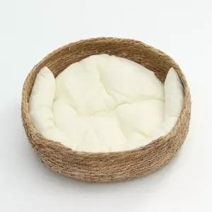 반려묘하우스 고양이 라탄 바구니 하우스 반려묘 스크래쳐 숨숨집