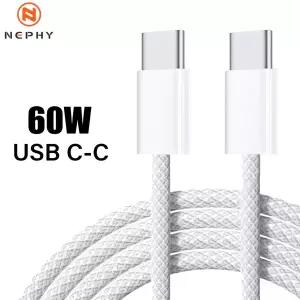 1m 2m 길이의 USB C타입 C타입 케이블 아이폰 15 16 Pro Max 아이패드 비보 데이터 충전기 PD 60W 고속 충