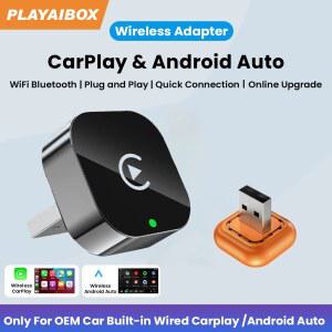 카플레이동글 2026 in 무선 카플레이 동글 안드로이드 오토 어댑터 5Ghz WiFi 타입 USB 플러그 플레이 OTA 업데이트