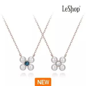 [르샵주얼리] 14K 플로리 진주 목걸이(GoldPlated)_LJ6087BRN