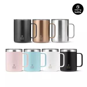 캐리보틀 스탠다드머그360ml 12oz 뚜껑 스테인레스컵 텀블러 휴대용 보온컵 스텐 캠핑