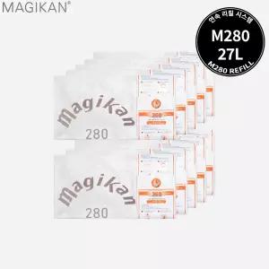 [매직롤] 매직캔 정품 3겹 리필 화이트 로고리필 280R10W 250R10W 220R10W 휴지통 쓰레기통 휴지통비닐 정