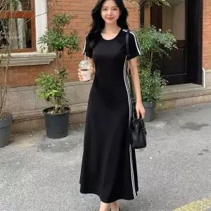 [하프클럽/]쁘띠엘라 캐주얼 여름원피스 반팔 롱원피스 오피스룩 빅사이즈