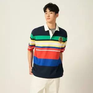 빈폴 빈폴 헤리티지 럭비 칼라넥 티셔츠 레드 BC5442C946 KLM557 QPD938