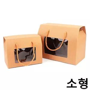 IOWA063F6 선물포장 접이식 소형 포장상자 손잡이 종이상자 X15개 선물상자 종이쇼핑백 사각 크라프트