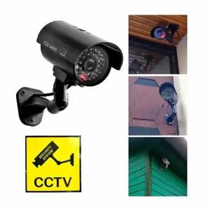 방범용 회전형 모형 CCTV 카메라 움직이는감시가짜카메라 불빛 움직이는 실외용 감시용 보안