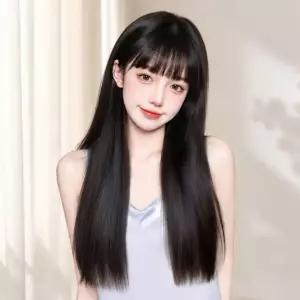 시스루 앞머리 사이드뱅 긴머리 가발 SD-251140 여성가발 롱 헤어 피스