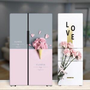 꽃그림 냉장고 스티커 필름 방수 시트지 리폼 셀프