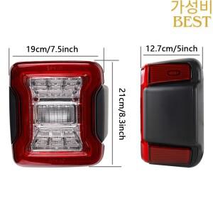 지프 랭글러 용 LED 테일 라이트 JL 2018 자동차 후방 브레이크 지시등 역광 액세서리