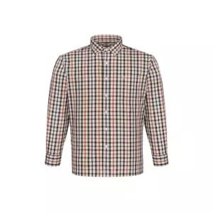 닥스셔츠 DAKSSHIRTS 코튼100 하우스체크 셔츠 슬림핏 베이지 DLS3SHCL641I1