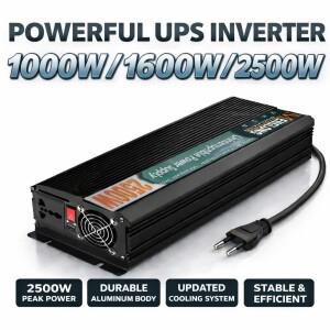 배터리 충전기 인버터 EU 공용 소켓 오프그리드 UPS 포함 2500W DC 12V에서 AC 220V 변환기